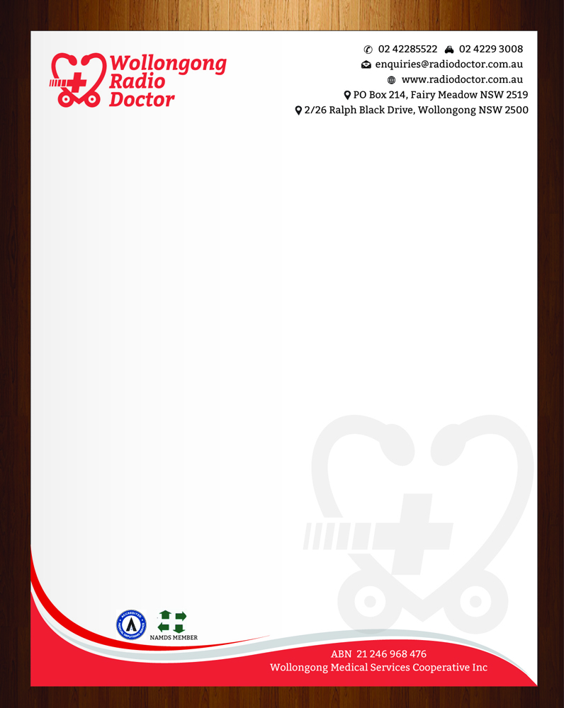 Doctor Letterhead : Radio Letterhead Design for Wollongong Radio Doctor