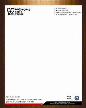 Letterhead Design by harmi_199 for Wollongong Radio Doctor | Design: #3461343
