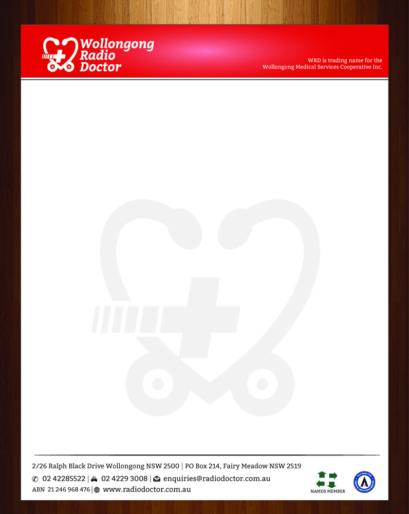 radio letterhead design for wollongong radio doctor by harmi_199 doctor letterhead