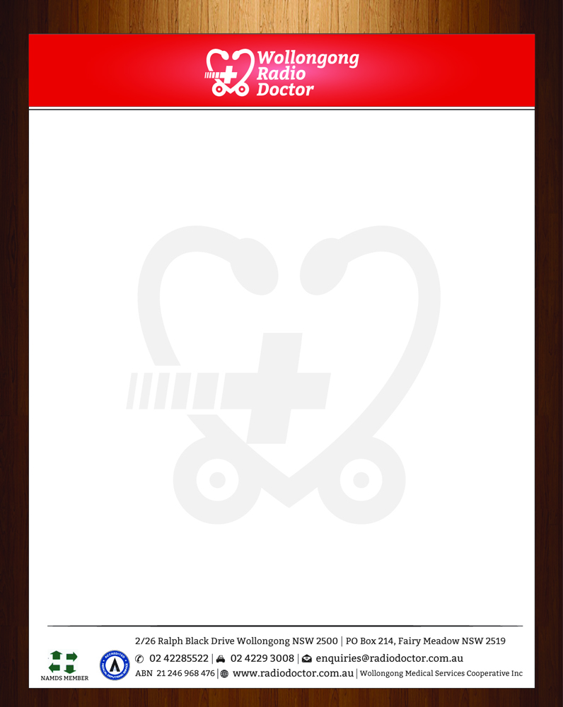 radio letterhead design for wollongong radio doctor by harmi_199 doctor letterhead