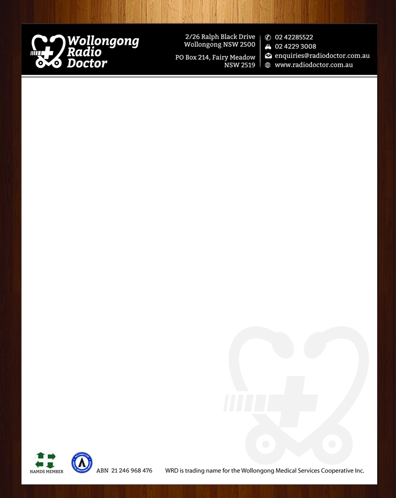 Letterhead Design by HarmiDesigning for Wollongong Radio Doctor | Design #3461361