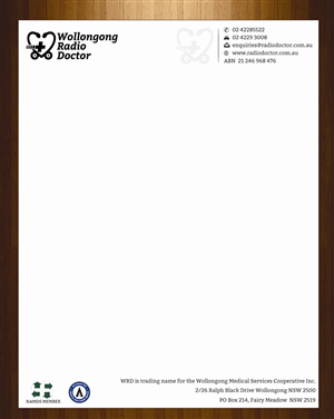 Letterhead Design by harmi_199 for Wollongong Radio Doctor | Design: #3461373