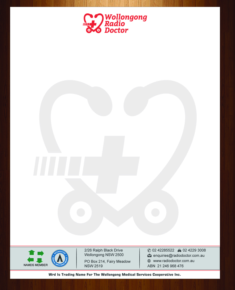 Letterhead Design by HarmiDesigning for Wollongong Radio Doctor | Design #3465579