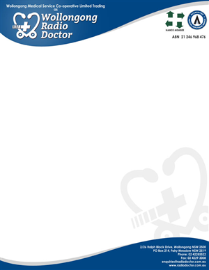 Letterhead Design by PHDesign for Wollongong Radio Doctor | Design: #3423452
