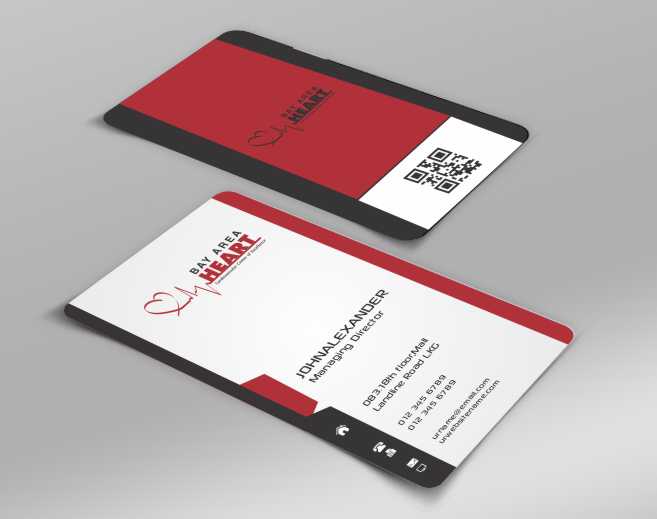Business Card Design by AwsomeD for Bay Area Heart | Design #3423898