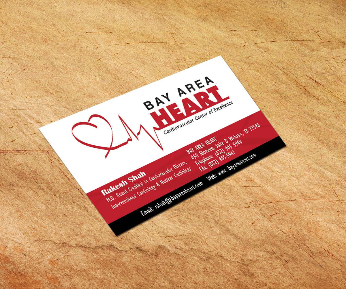 Business Card Design by Tushar Patange for Bay Area Heart | Design #3425709