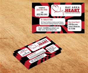Business Card Design by Tushar Patange for Bay Area Heart | Design: #3425715