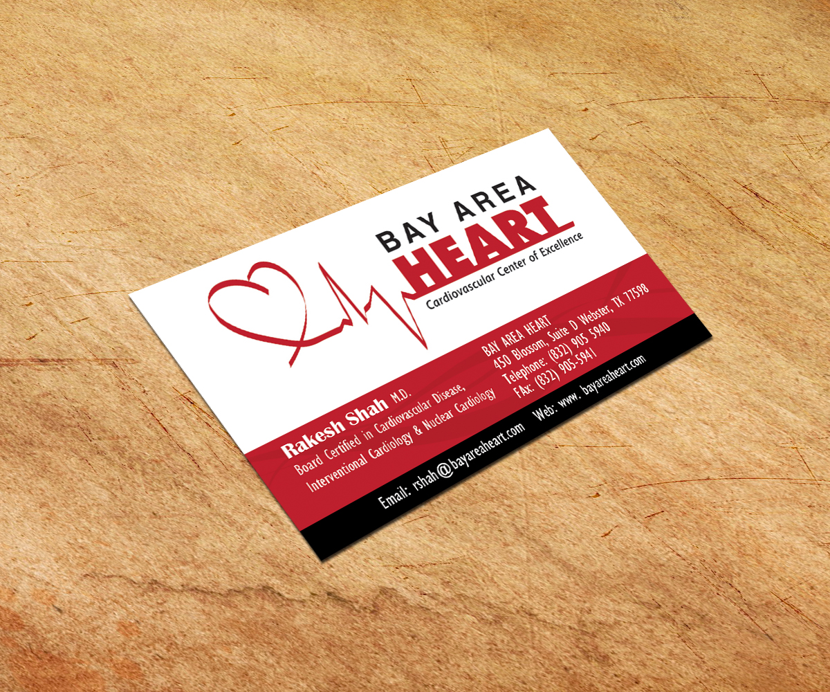 Business Card Design by Tushar Patange for Bay Area Heart | Design #3434271