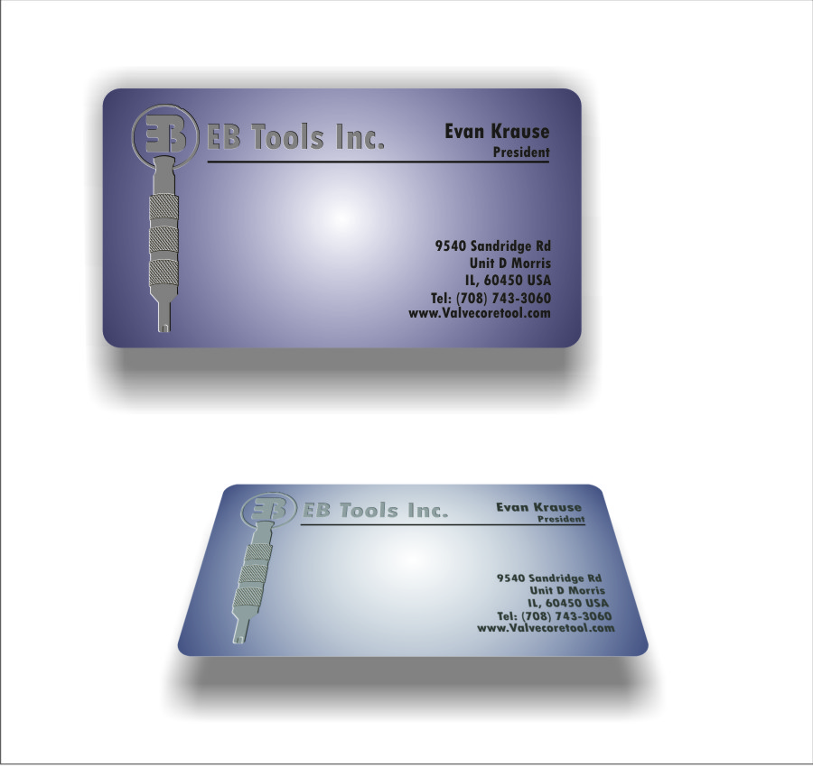 Business Card Design by MG for EB Tools Inc. | Design #3470412