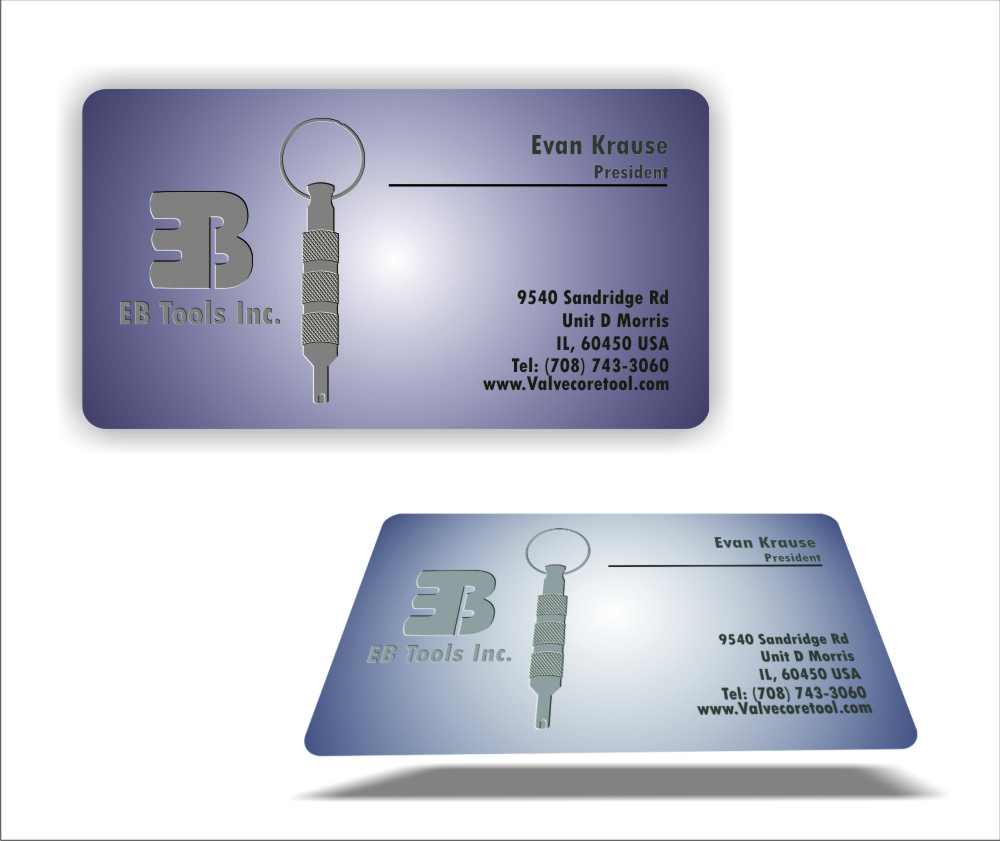 Business Card Design by MG for EB Tools Inc. | Design #3470413