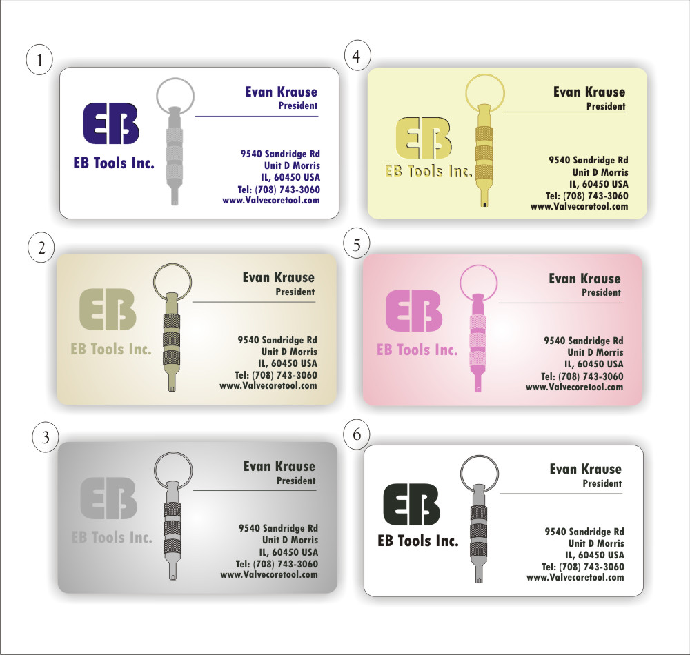 Diseño de Tarjeta de Presentación por MG para EB Tools Inc. | Diseño #3480312