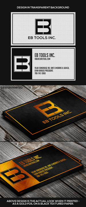 Diseño de Tarjeta de Presentación por aezacfabian para EB Tools Inc. | Diseño: #3448993