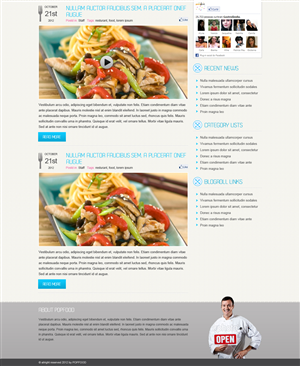 Wordpress Design by Rohit Gangully for this project | Design: #848374