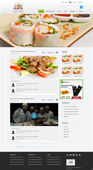 Wordpress Design by pb for this project | Design: #854835