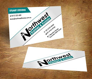 Business Card Design by Sandy1155 for Northwest Frames and Trusses | Design: #3423422