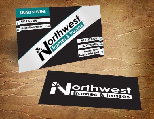 Diseño de Tarjeta de Presentación por Sandy1155 para Northwest Frames and Trusses | Diseño #3423426