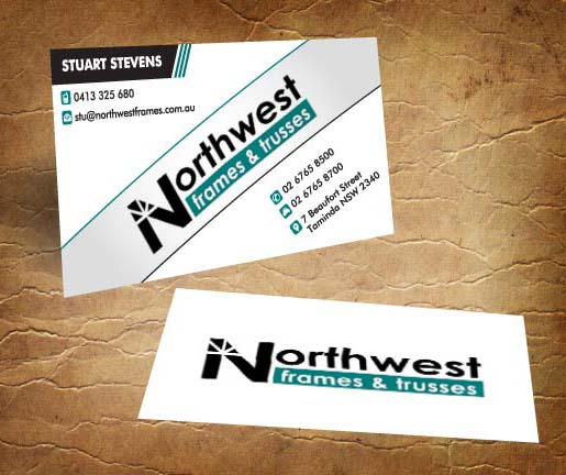 Diseño de Tarjeta de Presentación por Sandy1155 para Northwest Frames and Trusses | Diseño #3423431