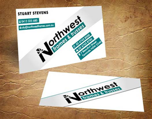 Business Card Design by Sandy1155 for Northwest Frames and Trusses | Design: #3423435