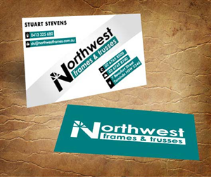 Business Card Design by Sandy1155 for Northwest Frames and Trusses | Design: #3423439