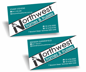 Business Card Design by AashishSeth for Northwest Frames and Trusses | Design #3419087