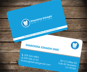Business Card Design by Aaaron for Sharokina Eshaghi DMD Inc. | Design: #3434600