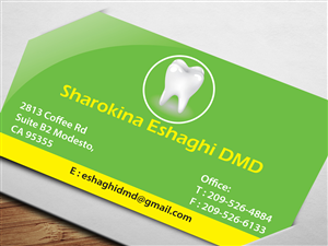 Business Card Design by cn graphic for Sharokina Eshaghi DMD Inc. | Design: #3445050