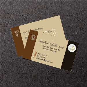 Business Card Design by Venus L. Penaflor for Sharokina Eshaghi DMD Inc. | Design #3454500