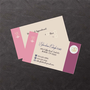 Business Card Design by Venus L. Penaflor for Sharokina Eshaghi DMD Inc. | Design: #3454502