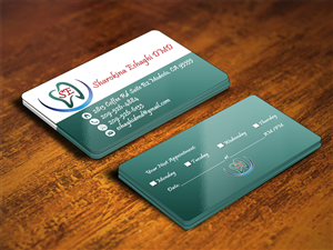 Dental Business Card Design w/logo | Business Card Design by Sajin
