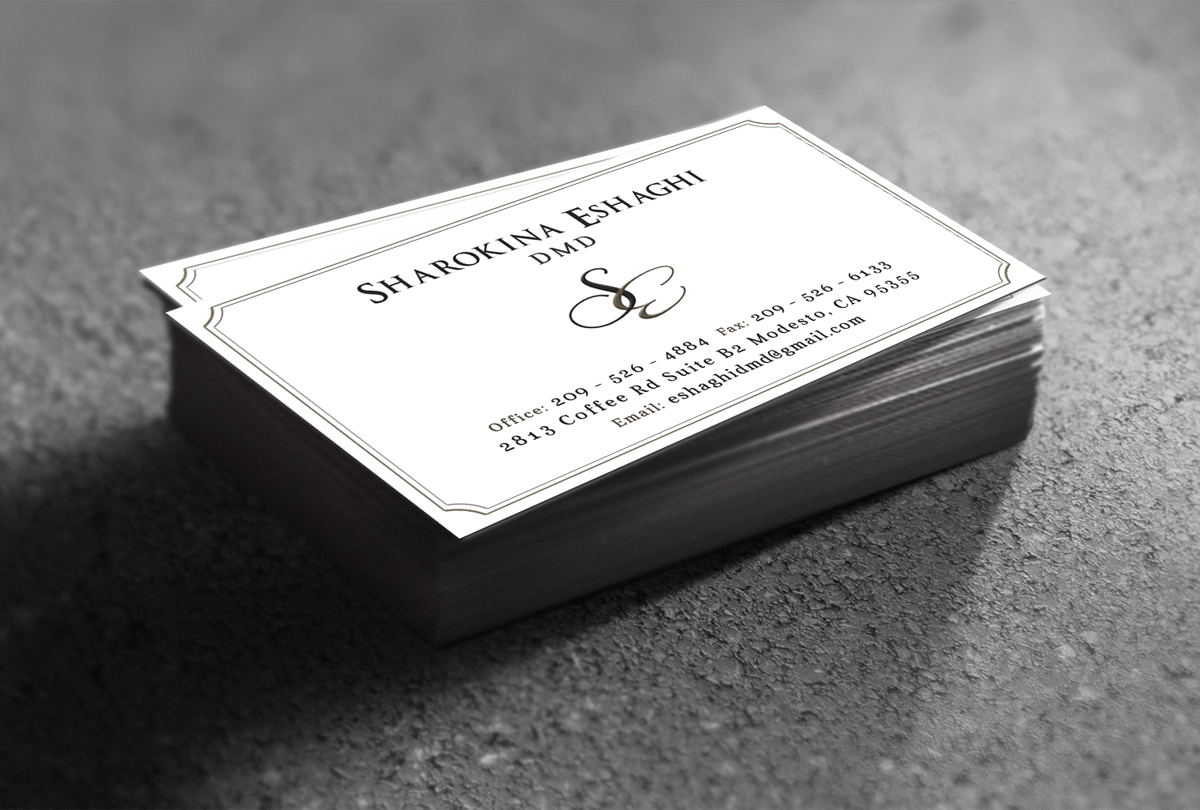 Business Card Design by Ethien for Sharokina Eshaghi DMD Inc. | Design #3446267