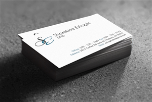 Dental Business Card Design w/logo | Business Card Design by Ethien