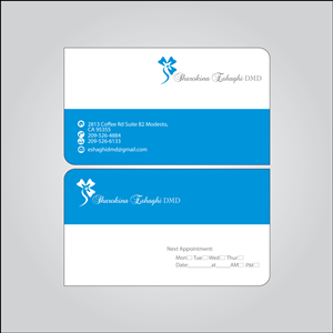 Business Card Design by MTu for Sharokina Eshaghi DMD Inc. | Design: #3451274