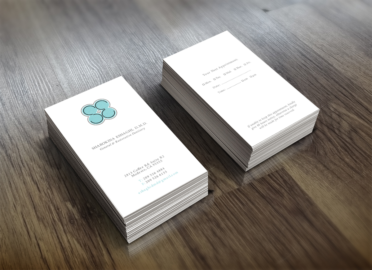 Business Card Design by hnd. for Sharokina Eshaghi DMD Inc. | Design #3459484