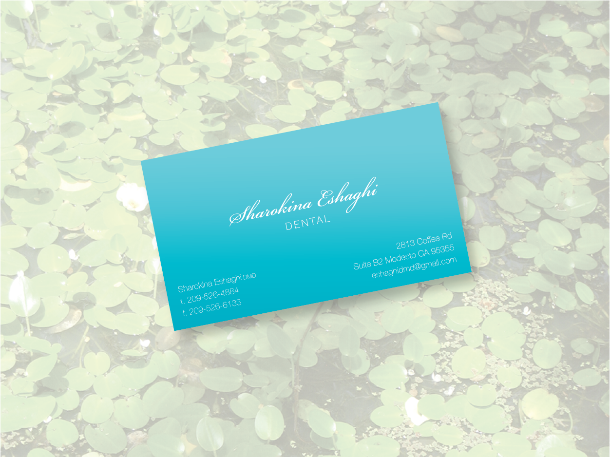 Business Card Design by bluejet for Sharokina Eshaghi DMD Inc. | Design #3442699