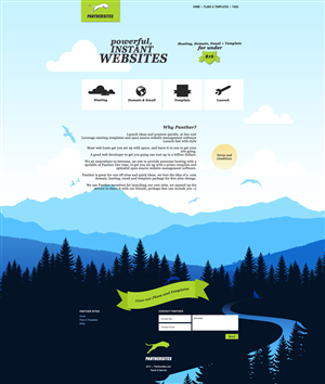 Cloud Hosting Startup, and Panthers! | Web Design par ABG