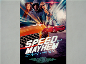 Speed and Mayhem Down Under Movie Poster and Jacket | Graphic Design by joerchw