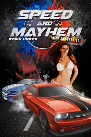 Speed and Mayhem Down Under Movie Poster and Jacket | Graphic Design by Robert R.