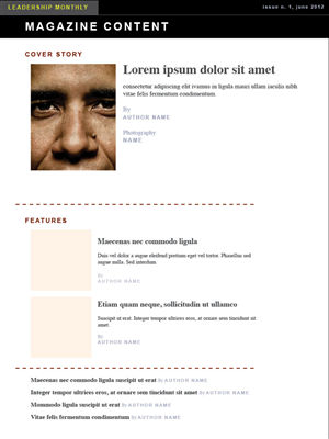 Magazine Design by marinfinerty for this project | Design: #847761