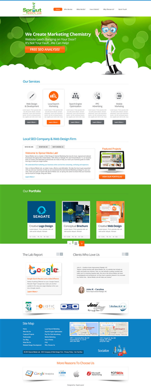 Diseño Wordpress por SuperLayout para Sprout Media Lab | Diseño #3484382