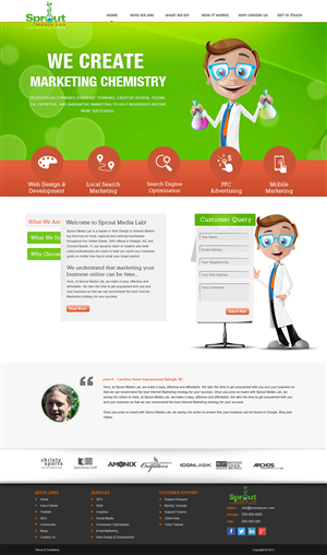 Diseño Wordpress por webxvision para Sprout Media Lab | Diseño: #3479665