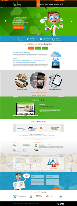 Design Wordpress par pb pour Sprout Media Lab | Design : #3438554