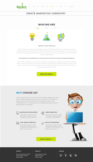 Diseño Wordpress por Scarletta para Sprout Media Lab | Diseño: #3458218