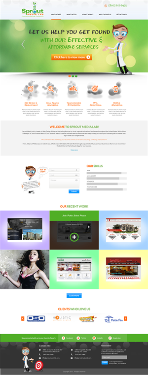 Diseño Wordpress por Behriatech para Sprout Media Lab | Diseño: #3482059