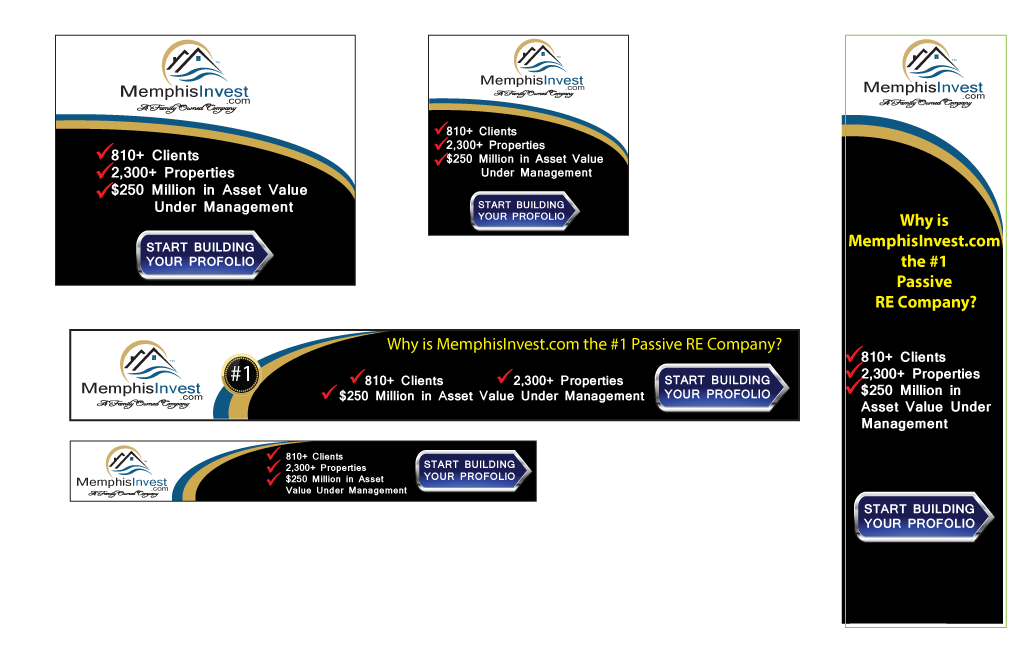 Banner-Design von TedAtkinson für Memphis Invest | Design #3421565