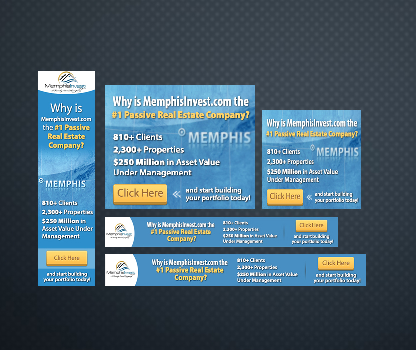 Banner Ad Design by EffectiveX for Memphis Invest | Design: #3445897