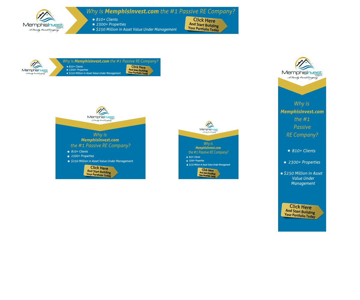 Banner-Design von baylishka für Memphis Invest | Design #3424136