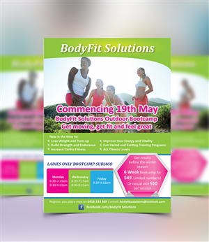 FItness Bootcamp Flyer | Diseño de Flyer por MT
