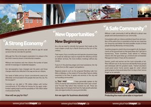 Your Next Mayor | Design de Brochure par C23design Company