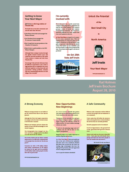 Brochure Design by Kat Holmes for this project | Design #93920