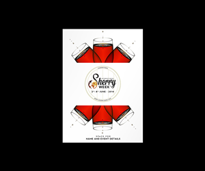 Vintage Style Poster for International Sherry Wine celebration from Southern Spain  | Diseño de Póster por creative.visuals